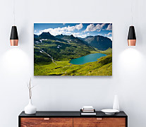 Obraz s výhľadom na jazero v horách zs1324